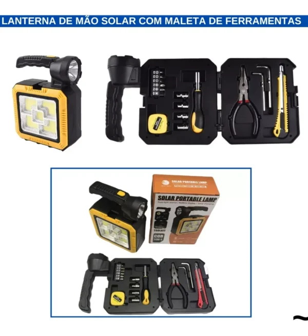 Kit Herramientas Linterna Y Cargador