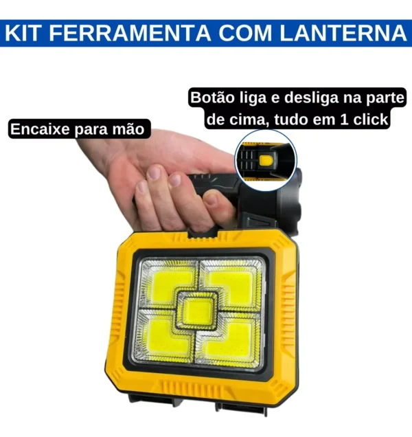 Kit Herramientas Linterna Y Cargador